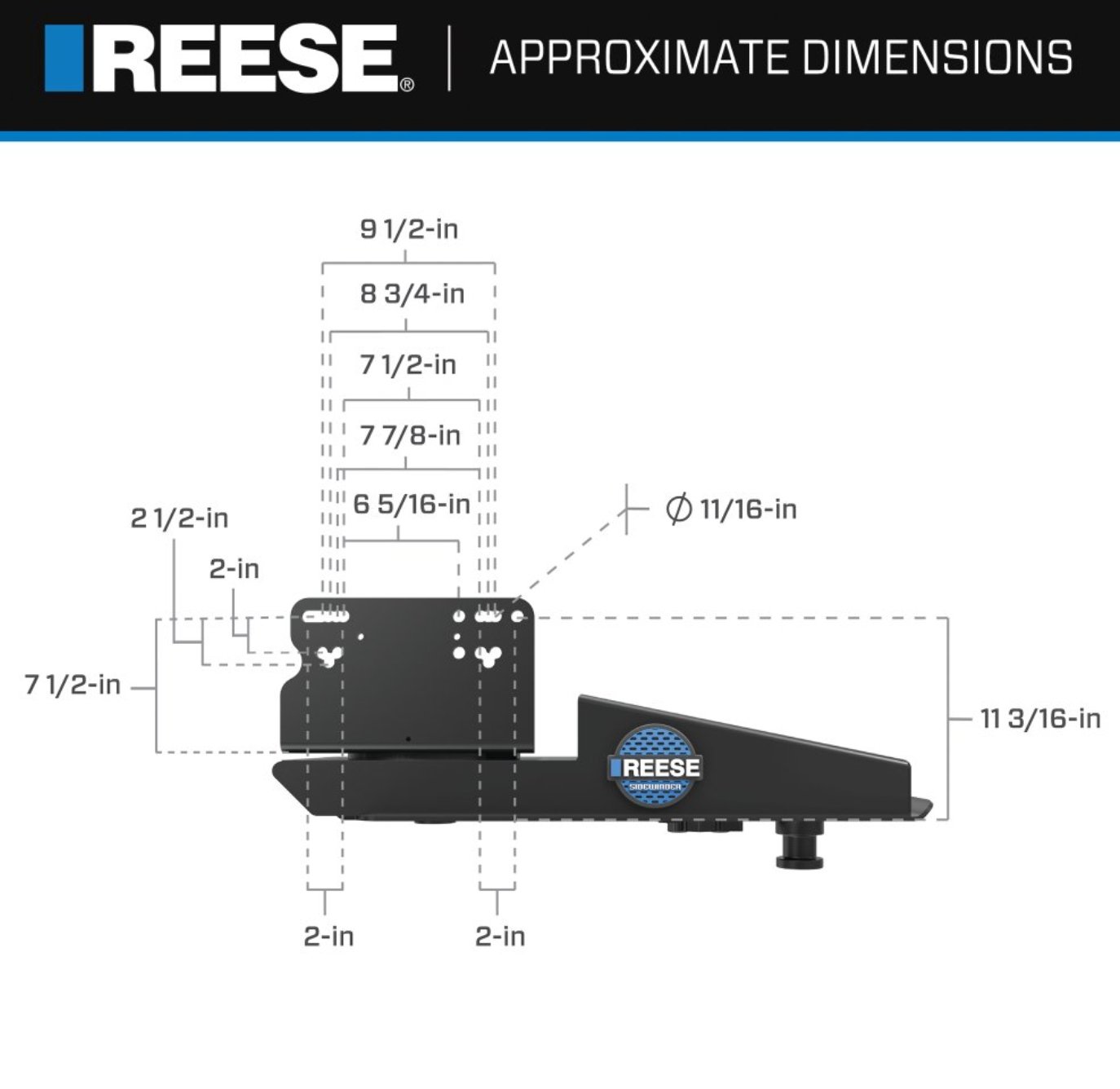 Reese 69220 Fifth Wheel Trailer Hitch Pin Box - Young Farts RV Parts