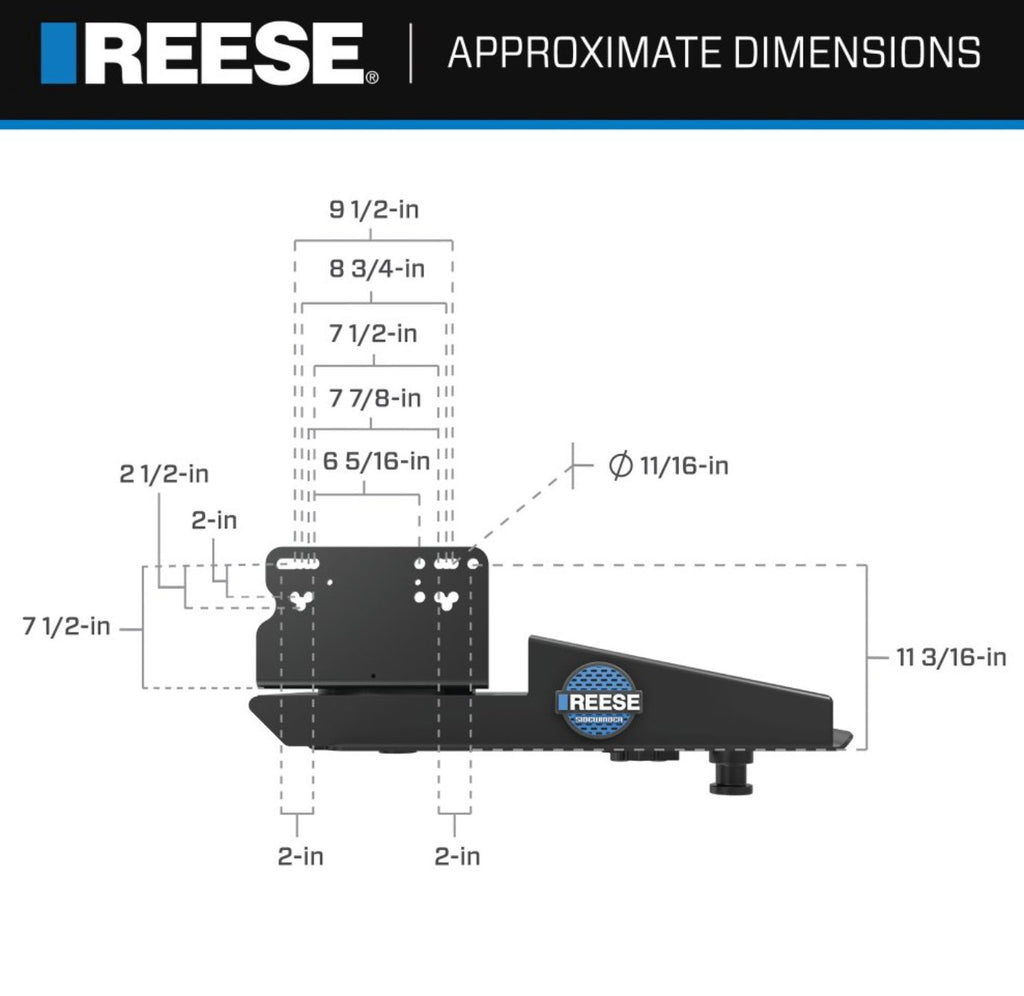 Reese 69220 Fifth Wheel Trailer Hitch Pin Box - Young Farts RV Parts