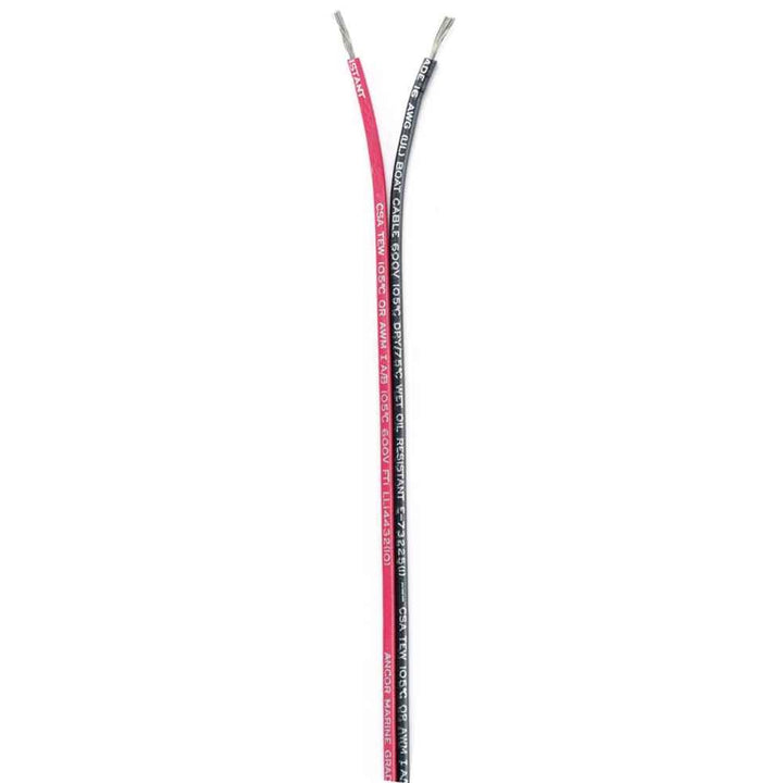 Ribbon Bonded Cable - 16/2 AWG - Red/Black - Flat - 100' - Young Farts RV Parts