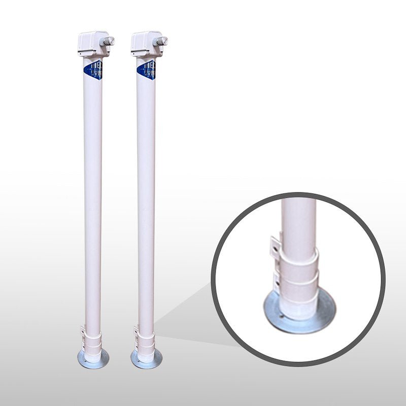 Rieco Titan 44321 - Four Mechanical Jack , C - Ring Clamp, CTN/2, No Bracket (White) - Young Farts RV Parts