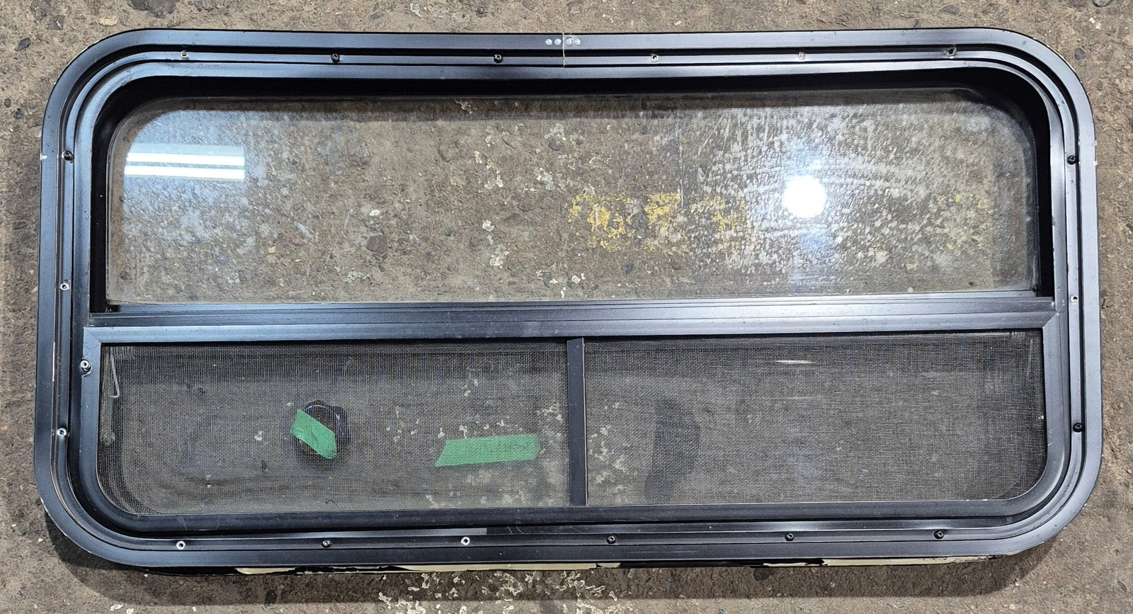 Used Black Radius Opening Window : 35 1/2