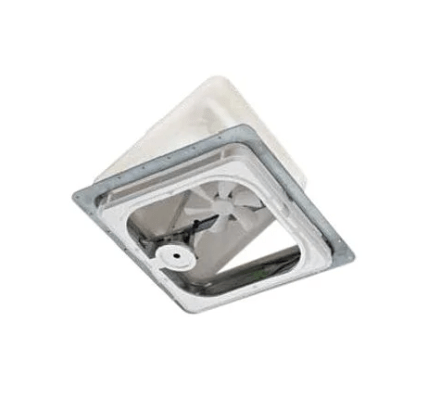 Roof Vent Ventline V2119 - 501 - 00 Powered Opening, 14 - 1/4" x 14 - 1/4", With Screen, With 12 Volt Fan, Polypropylene - Young Farts RV Parts