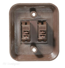 Load image into Gallery viewer, RV Designer S655 Interior Light Double Wall Switch, Brown - Young Farts RV Parts