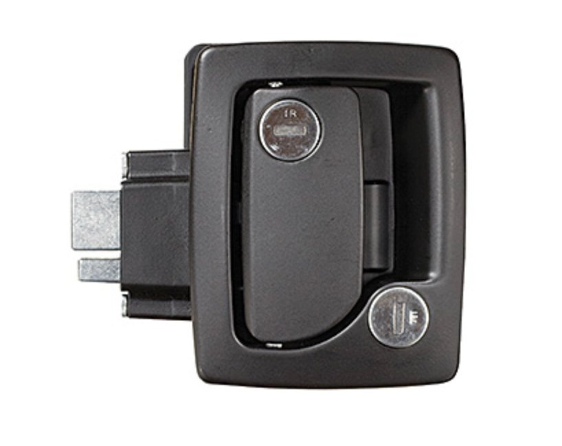 RV Designer T500 Entry Door Lock, Black - Young Farts RV Parts