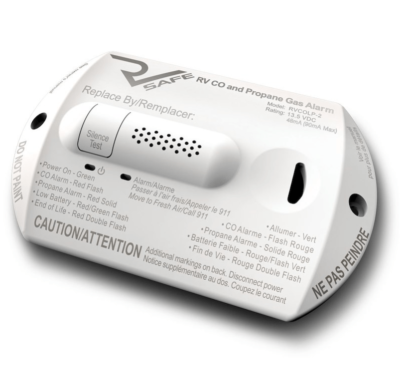 RV Safe RVCOLP - 2W - RV Carbon Monoxide and Propane Gas Alarm, 2 wires, White - Young Farts RV Parts