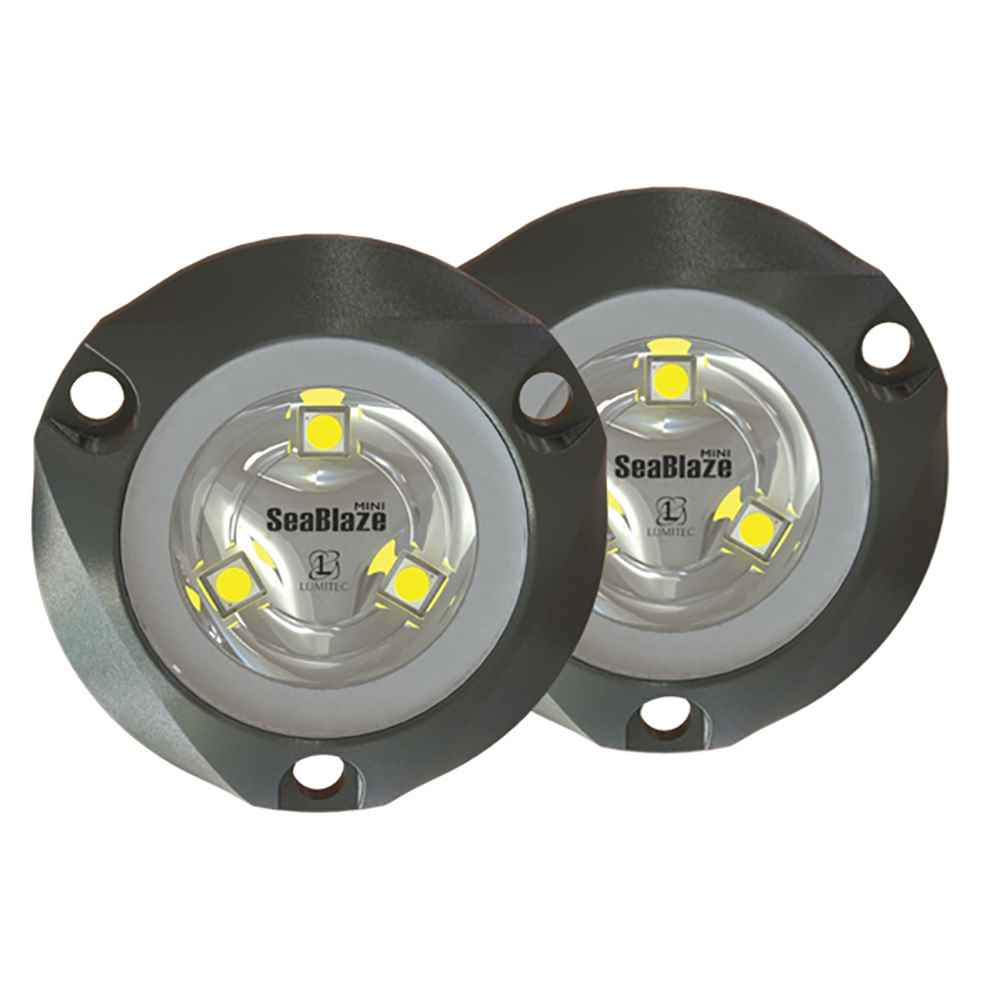 SeaBlaze Mini - Underwater Light - Pair - Brushed Finish - Blue Non - Dimming - Young Farts RV Parts