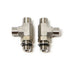 SEASTAR Boat Hydraulic Steering Fitting - 3/8" Tube x 3/8" Tube x - 5 ORB; Set Of 2 - HF6006 - Young Farts RV Parts