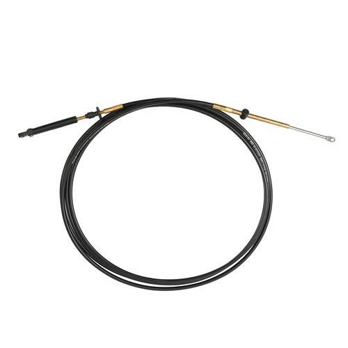 SEASTAR Marine Engine Control Cable; 10' Length; Black; Stainless Steel - CCX20510 - Young Farts RV Parts