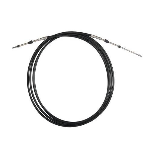 SEASTAR Marine Engine Control Cable; 14' Length; Black; Stainless Steel - CCX63314 - Young Farts RV Parts