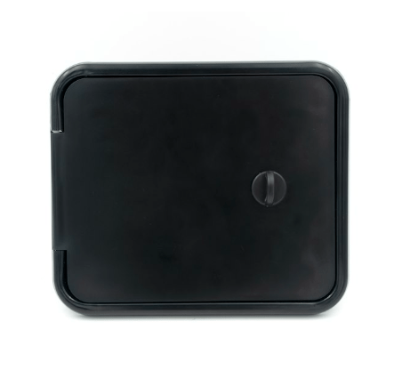 Sewer Hose/Storage Hatch Thumb Bk - Young Farts RV Parts