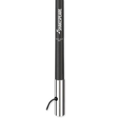 Shakespeare VHF Radio Antenna - Monopole; Ratchet Mount; 8' Height; Black - 5101 - BLK - Young Farts RV Parts