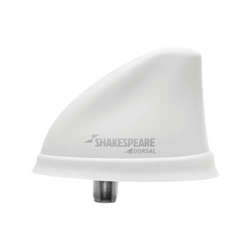 Shakespeare VHF Radio Antenna - With Adaptor And Plug; Surface Mount; White - 5912 - DS - VHF - W - Young Farts RV Parts
