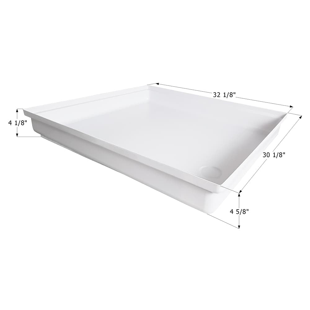 Shower Pan SP300 - Polar White - Young Farts RV Parts