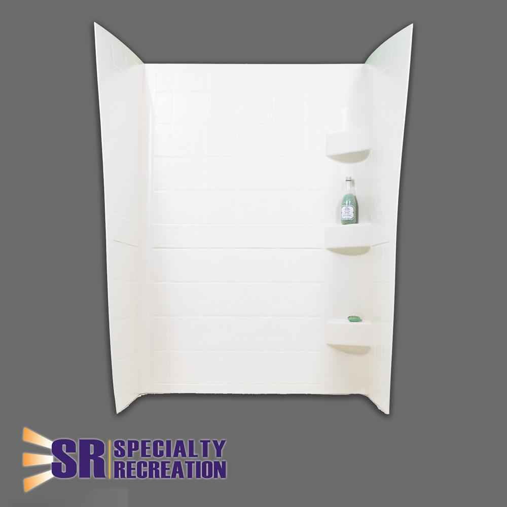 Shwrwall24X32X66White - Young Farts RV Parts