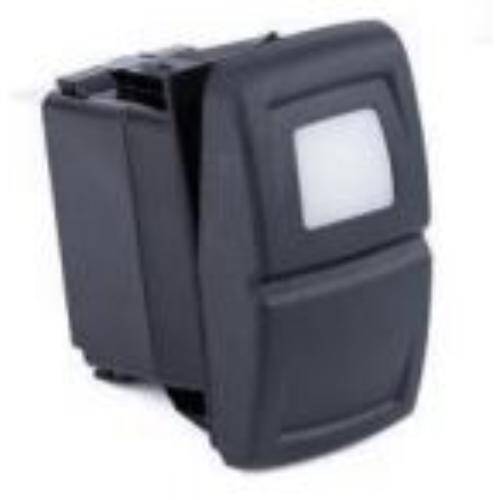Sierra Marine Contura XIV Rocker Switch; 12 Volt DC; 20 Amp - Red Illuminated; Black - RK19090 - Young Farts RV Parts