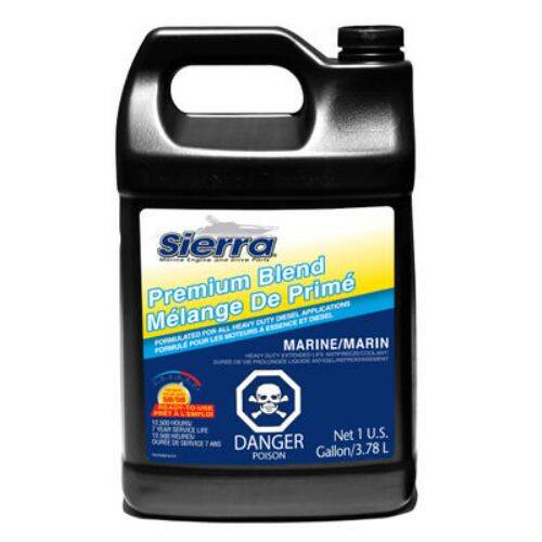 Sierra Marine Engine Coolant - Pre - Mixed 50 - 50; Yellow; 1 Gallon Jug - 189340C - Young Farts RV Parts