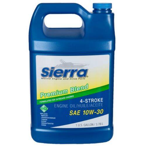 Sierra Marine Engine Oil - Premium Blend 4 - Stroke; 1 Gallon Jug - 1894203 - Young Farts RV Parts