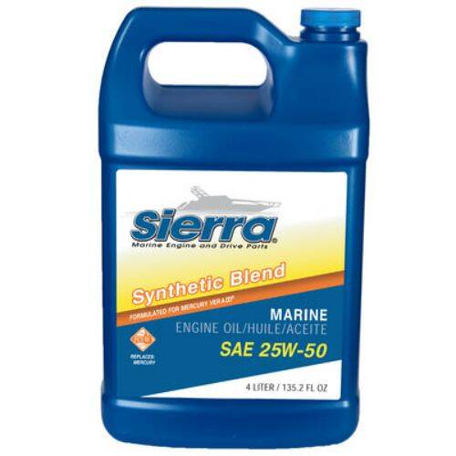 Sierra Marine Engine Oil - Semi - Synthetic; 4 Liter Jug - 1895523 - Young Farts RV Parts