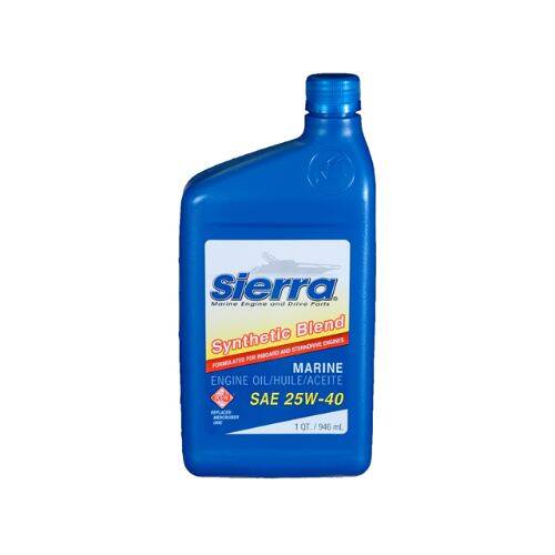 Sierra Marine Engine Oil - Synthetic Blend; 1 Quart Bottle - 1894402 - Young Farts RV Parts
