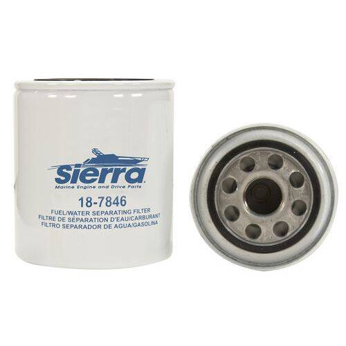 Sierra Marine Fuel Water Separator Filter - 21 Micron Element; Steel Housing - 187846 - Young Farts RV Parts