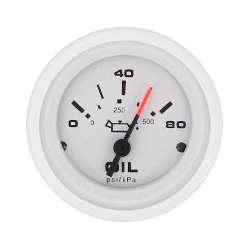 Sierra Marine Gauge Oil Pressure - Arctic Series; 2"; Analog; 0 - 80 PSI - 68367P - Young Farts RV Parts