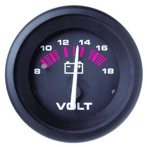 Sierra Marine Gauge Voltmeter - Amega Series; 2"; Short Electrical Sweep - 57901P - Young Farts RV Parts