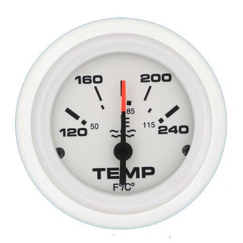 Sierra Marine Gauge Water Temperature - 120 Degrees To 240 Degrees Fahrenheit - 68376P - Young Farts RV Parts