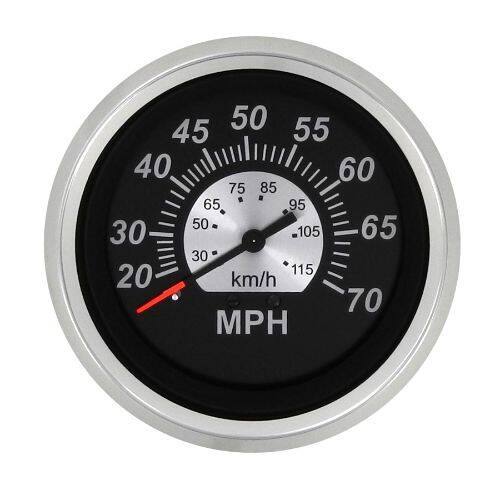 Sierra Marine Speedometer - Black Sterling Series; Aftermarket; 3"; 0 - 70 MPH - 67285P - Young Farts RV Parts