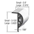 SM COM P - Shape Dock Coil Retail Pack, 10 - Feet, White - Young Farts RV Parts