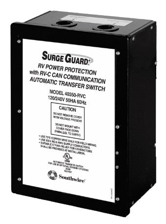 SouthWire Corp 40350RVC3 Surge Guard Power Transfer Switch 120/240V - 50 Amp - Young Farts RV Parts