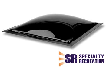 Specialty Recreation Square Skylight 4-1/2" Bubble Type Dome Opening 22" x 22" Smoke Black - SLG2222S - Young Farts RV Parts