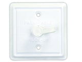 Square Cable TV Plate Polar White