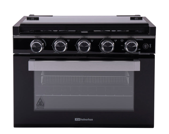 Suburban 3910A 22" Range W/ Air Fryer, Black Glass *SPECIAL ORDER* - Young Farts RV Parts