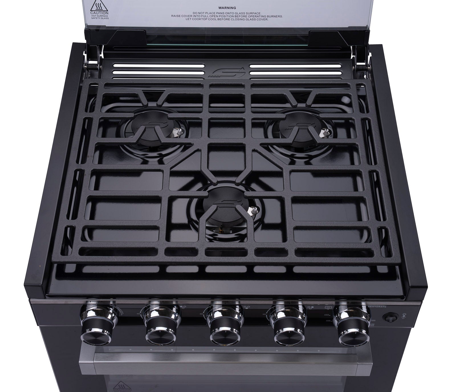 Suburban 3910A 22" Range W/ Air Fryer, Black Glass *SPECIAL ORDER* - Young Farts RV Parts