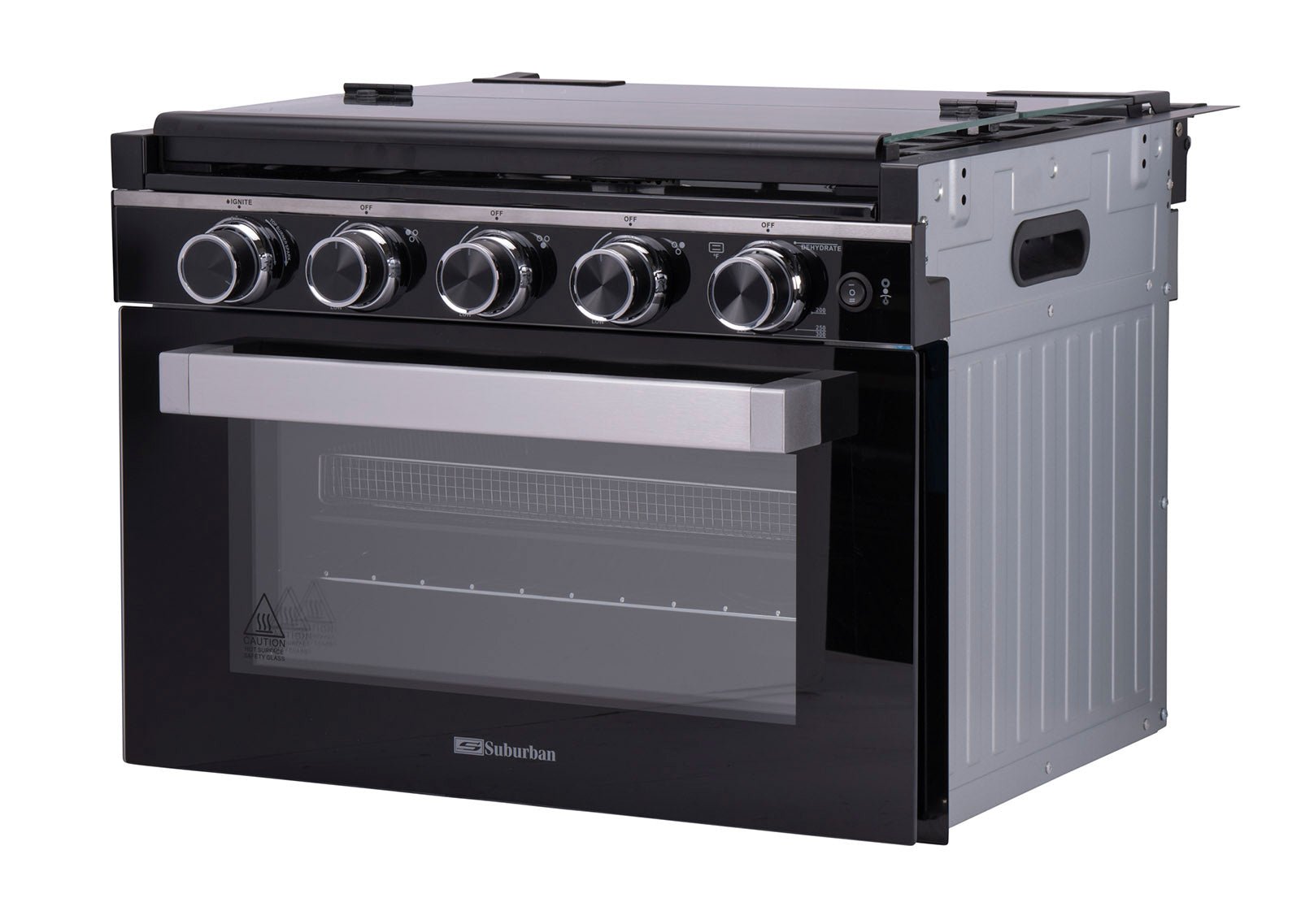 Suburban 3910A 22" Range W/ Air Fryer, Black Glass *SPECIAL ORDER* - Young Farts RV Parts