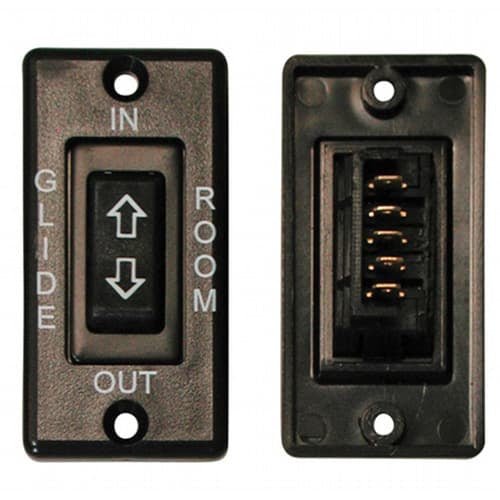 Switch In - Line Black w/Plate - Young Farts RV Parts