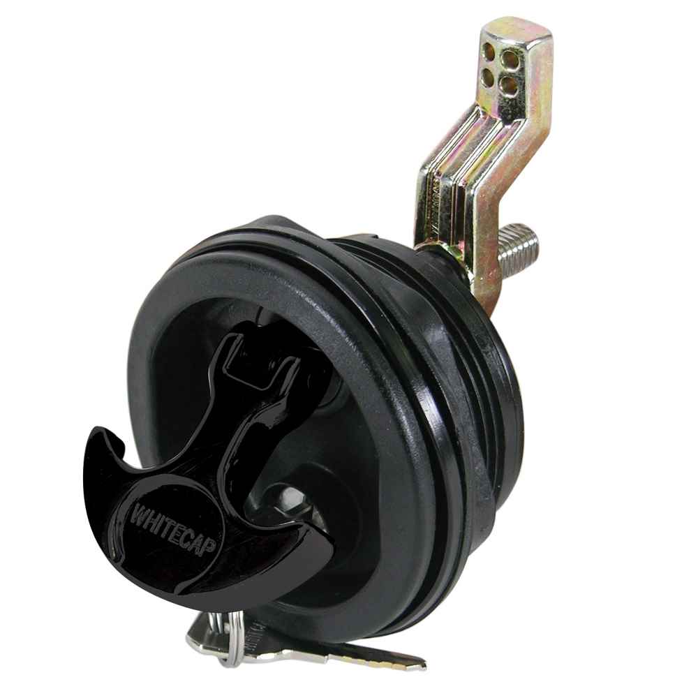 T - Handle Latch - Nylon Black/Black - Locking - Young Farts RV Parts