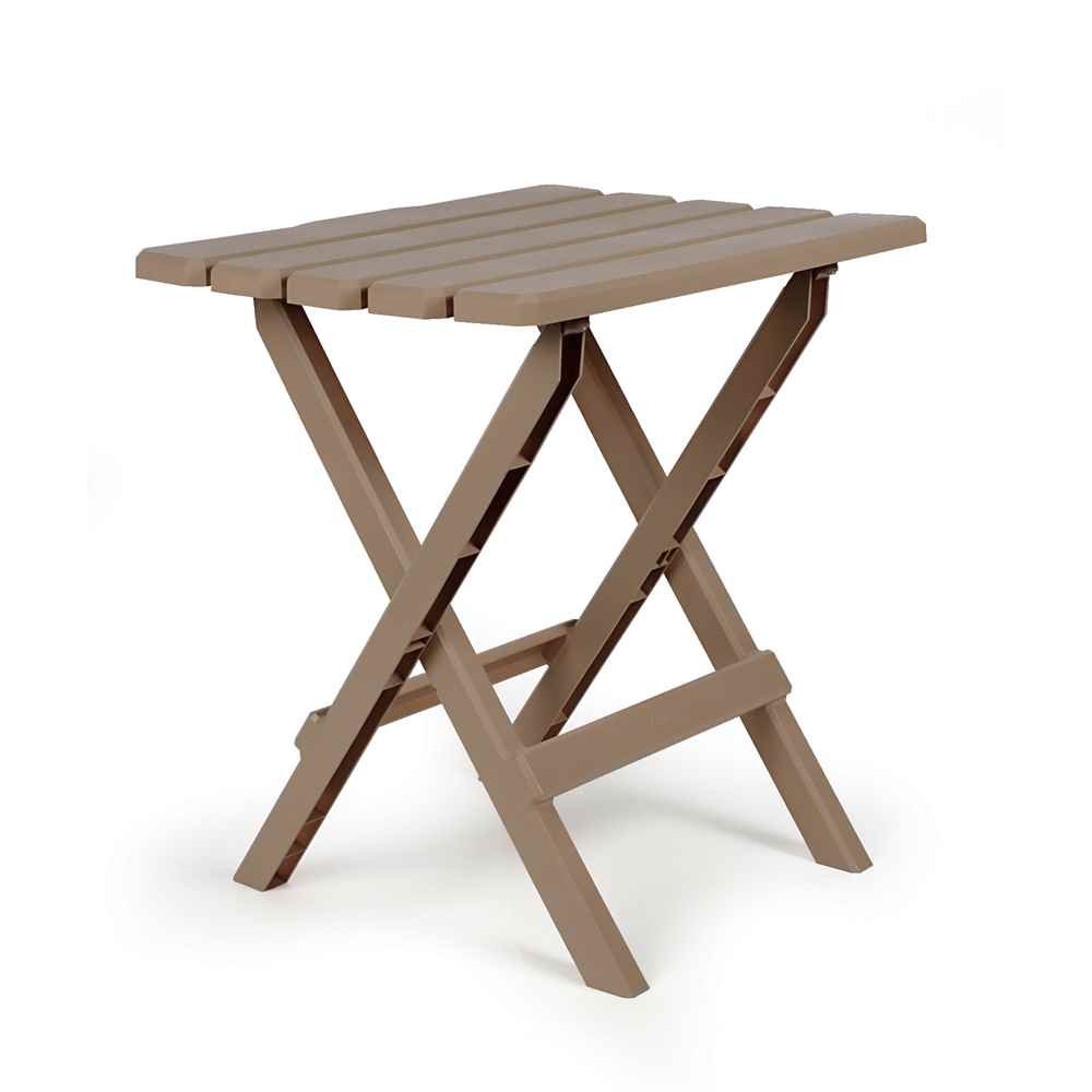 Taupe Large Adirondack Portable Outdoor Folding Side Table - Young Farts RV Parts