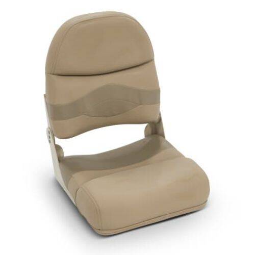 Taylor Made Platinum Series Boat Fishing Seat - Fold Down Seat; Beige - 650176 - Young Farts RV Parts