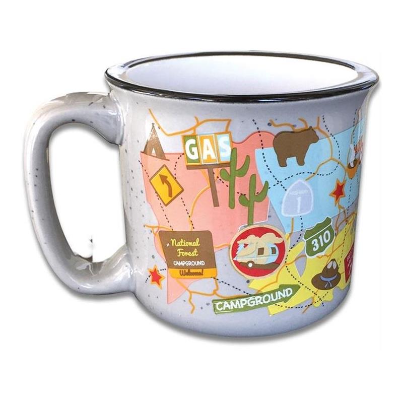 THE MUG TRAVEL MAP. 15 OZ. - Young Farts RV Parts
