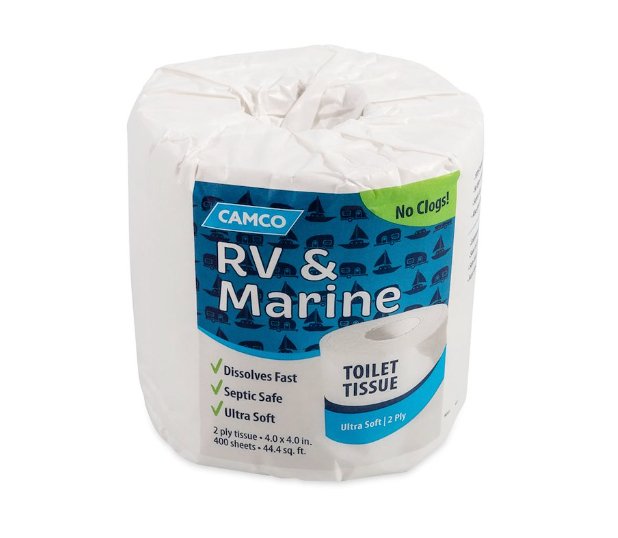 Toilet Tissue Camco 40280 TST ™, 2 Ply, Single Roll - Young Farts RV Parts