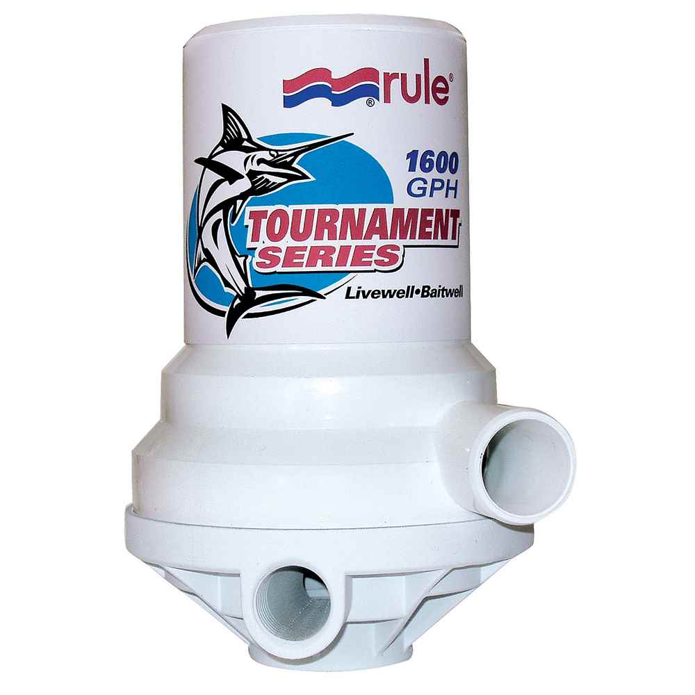 Tournament Series 1600 GPH Livewell Pump Dual Port - Young Farts RV Parts