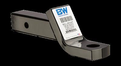Trailer Hitch Ball Mount B&W Trailer Hitches BMHD30010 Class IV, Fits 2" Receiver, 16000 Pound Gross Trailer Weight/ 1600 Tongue Weight, 2" Drop, 6" Shank Length, Powder Coated - Young Farts RV Parts