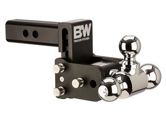 Trailer Hitch Ball Mount B&W Trailer Hitches TS10047B Tow & Stow Model 6, Class IV, Fits 2