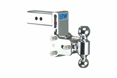 Trailer Hitch Ball Mount B&W Trailer Hitches TS20037C Tow & Stow Model 8, Class V, Fits 2 - 1/2" Receiver, 14500 Pound Gross Trailer Weight/ 1450 Pound Tongue Weight, 5" Drop/ 4 - 1/2" Rise, Dual Ball 2" ( Rated at 7500 Pounds) and 2 - 5/16" (Rated at 14500 Pou - Young Farts RV Parts