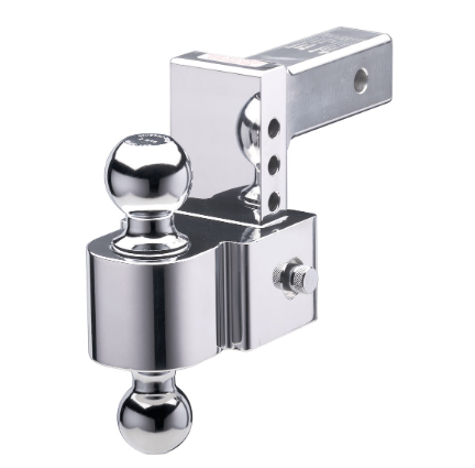 Trailer Hitch Ball Mount Fastway Trailer Products 42 - 00 - 2400 Flash E Series, Class III, Fits 2" Receiver, 10000 Pound Gross Trailer Weight/ 1000 Pound Tongue Weight, Adjustable, 4" Drop/ 5" Rise, Non - Swivel, Non Extendable, Aluminum - Young Farts RV Parts