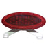 Trailer Light Creative Products 003 - 85L Command ®, Stop/ Turn/ Tail Light, LED Bulb, Elliptical Shape, Red, 9 - 3/4" x 4 - 1/4" x 1.1", With License Plate Bracket And Reflex - Young Farts RV Parts