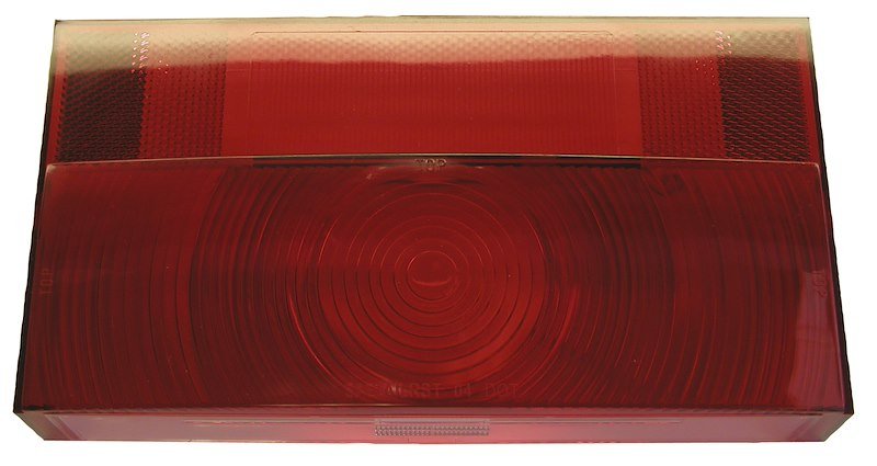 Trailer Light Lens Peterson Mfg. V25913 - 25 Replacement Lens For Peterson Trailer Light Part Number 25913, Rectangular, Red, Single - Young Farts RV Parts