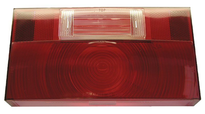 Trailer Light Lens Peterson Mfg. V25914 - 25 Replacement Lens For Peterson Trailer Light Part Number 25914, Rectangular, Red, Single - Young Farts RV Parts