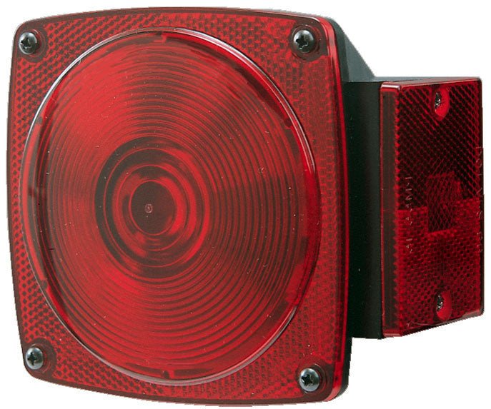 Trailer Light Peterson Mfg. V440 Stop/ Turn/ Tail Light, Incandescent Bulb, Square, Red, 4 - 3/4
